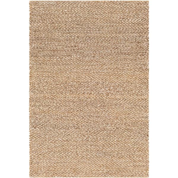 Livabliss Obasey Taupe Solid 5 ft. x 8 ft. Indoor Area Rug