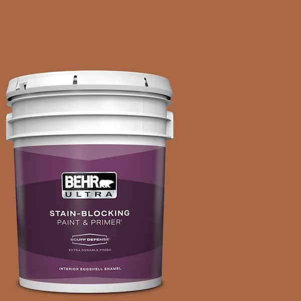 BEHR ULTRA 5 gal. #PPU3-16 Maple Glaze Extra Durable Eggshell Enamel Interior Paint & Primer