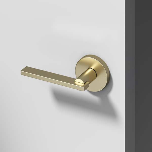 Okun Valli Metal Brushed Champagne Gold Dummy Door Handle with