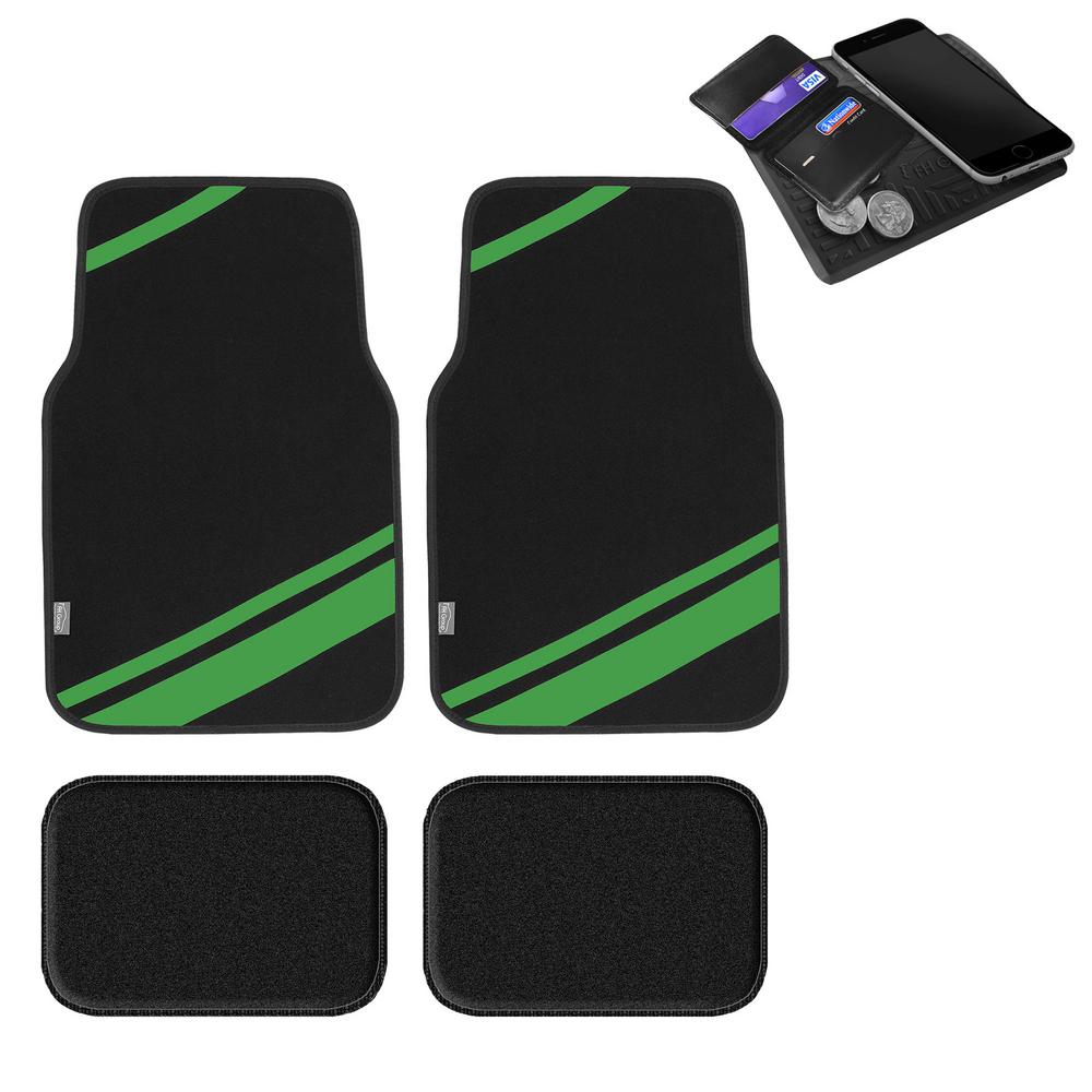 green floor mats for car