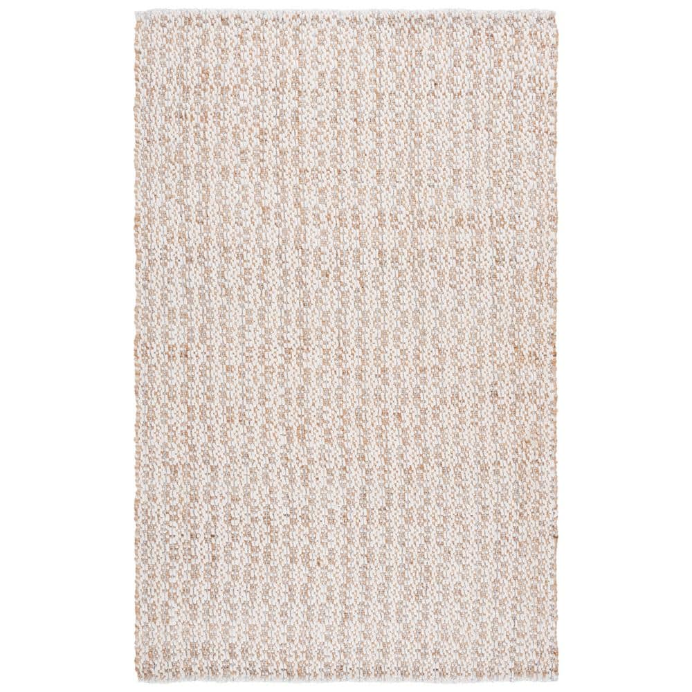 Natural Fiber 3 ft. x 5 ft. Natural/Silver Distressed Striped Abstract Area Rug price history on PriceWatchPro