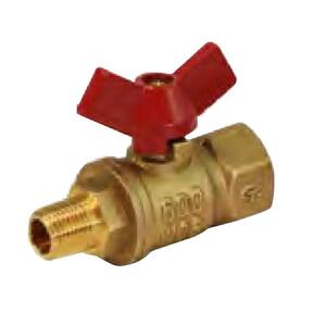 1/8 in. Lead Free Brass FIP and FIP Full Port Ball Valve with Butterfly Handle