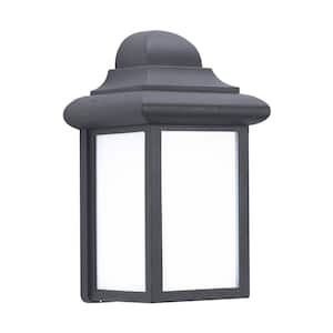 Mullberry Hill 1-Light Black Outdoor Wall Lantern Sconce