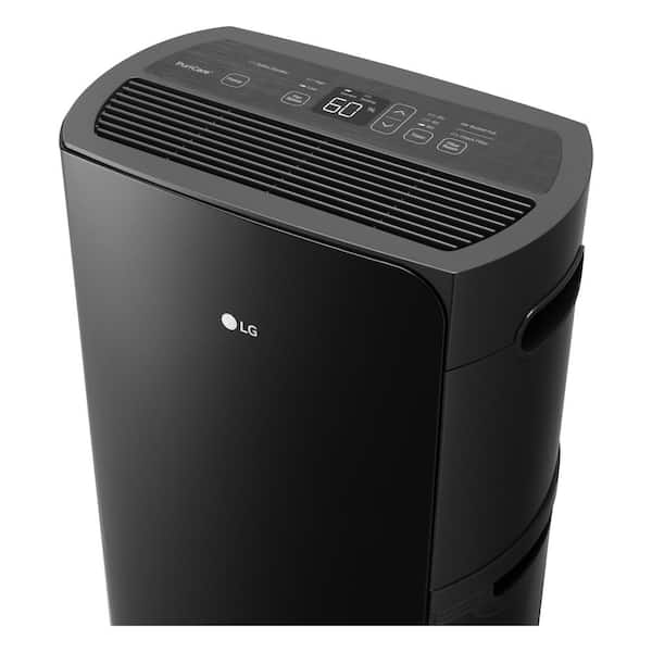 LG - PuriCare 50-Pint Dehumidifier with Clear Bucket with Handle