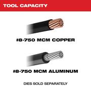 M18 18V Lithium-Ion Cordless FORCE LOGIC 750 MCM Crimper W/(2) Batteries, Charger, Hard Case