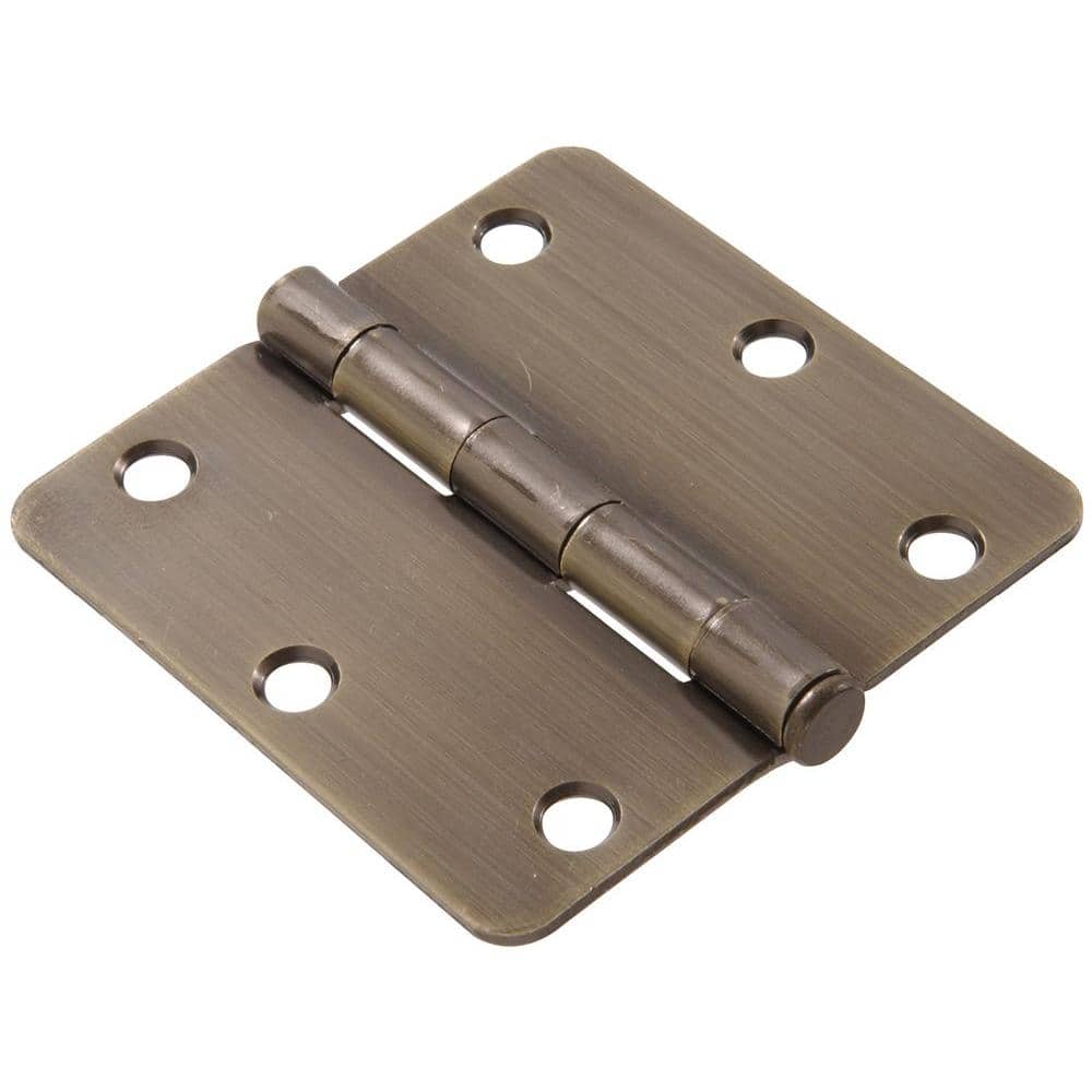 Ball/Urn/Button Tips Included US15 Set of 2 Hinges Door Hinges 4 x 4 Extruded Solid Brass Ball Bearing Brass Hinge Heavy Duty Satin Nickel Architectural Grade Stainless Steel Removable Pin 