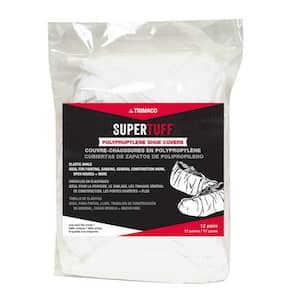 SuperTuff Polypropylene Disposable Shoe Covers (12-Pair)