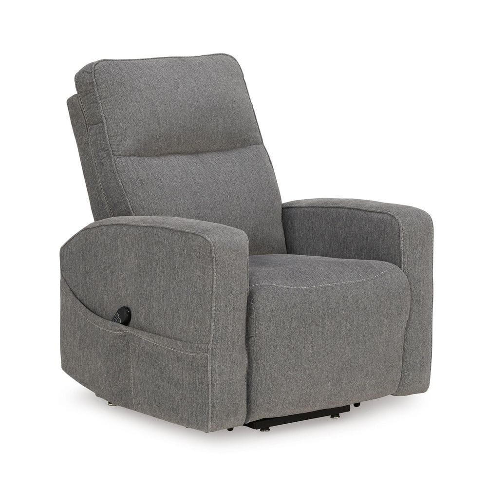 Signature DESIGN BY ASHLEY Starganza Gray Polyester Standard (No Motion ...