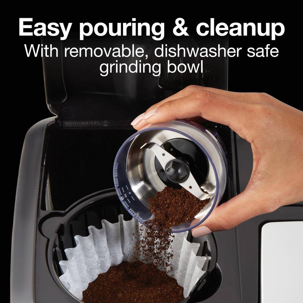 Proctor Silex Black Electric Blade Coffee Grinder with Sound Shield