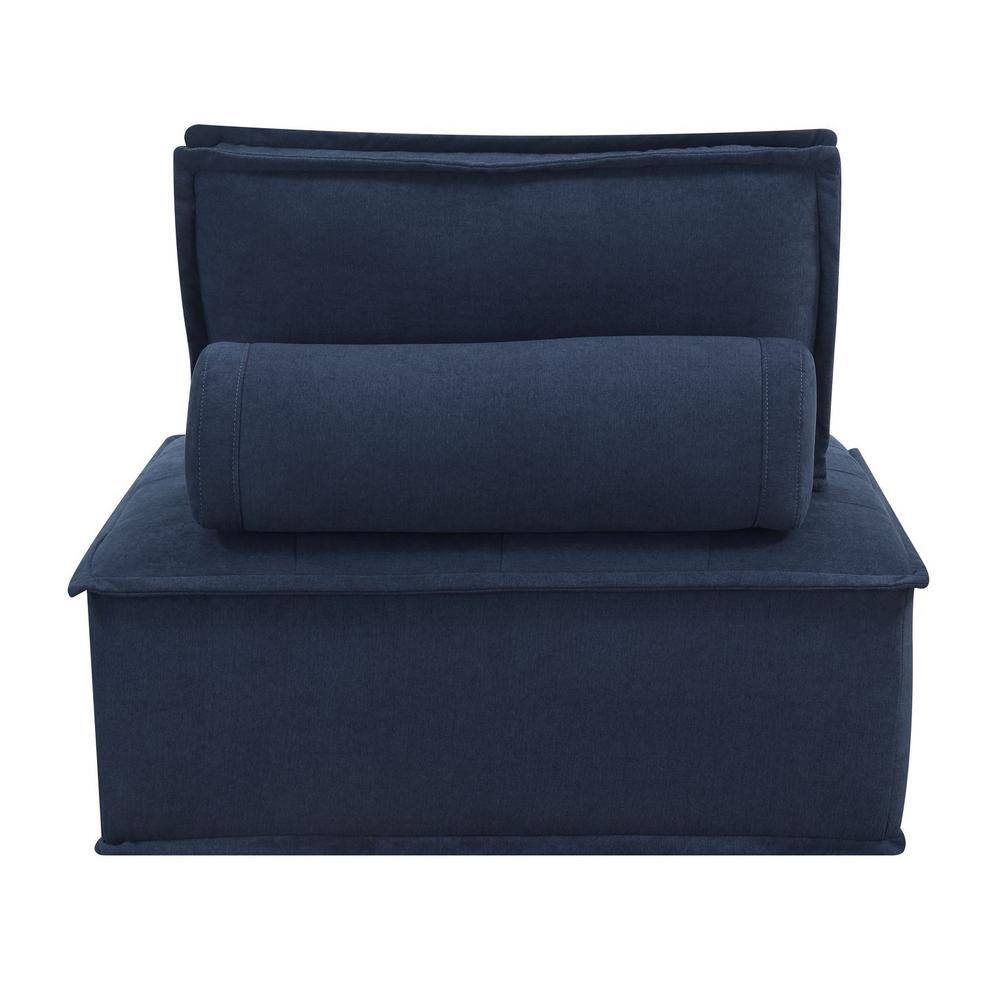 Modular Cube Seating in Durable Blue Linen 42" Square
