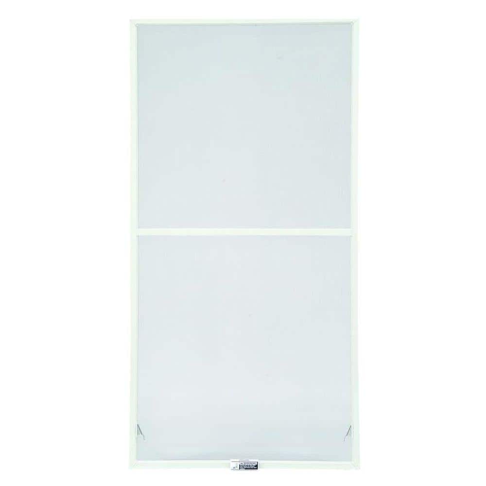 19-7/8 in. x 46-27/32 in. 400-Series White Aluminum Double-Hung Window Scre