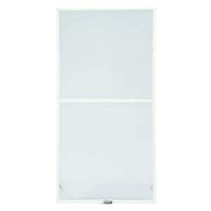 19-7/8 in. x 46-27/32 in. White Aluminum Double-Hung Window Insect Screen