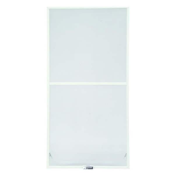 19-7/8 in. x 46-27/32 in. 400-Series White Aluminum Double-Hung Window Screen
