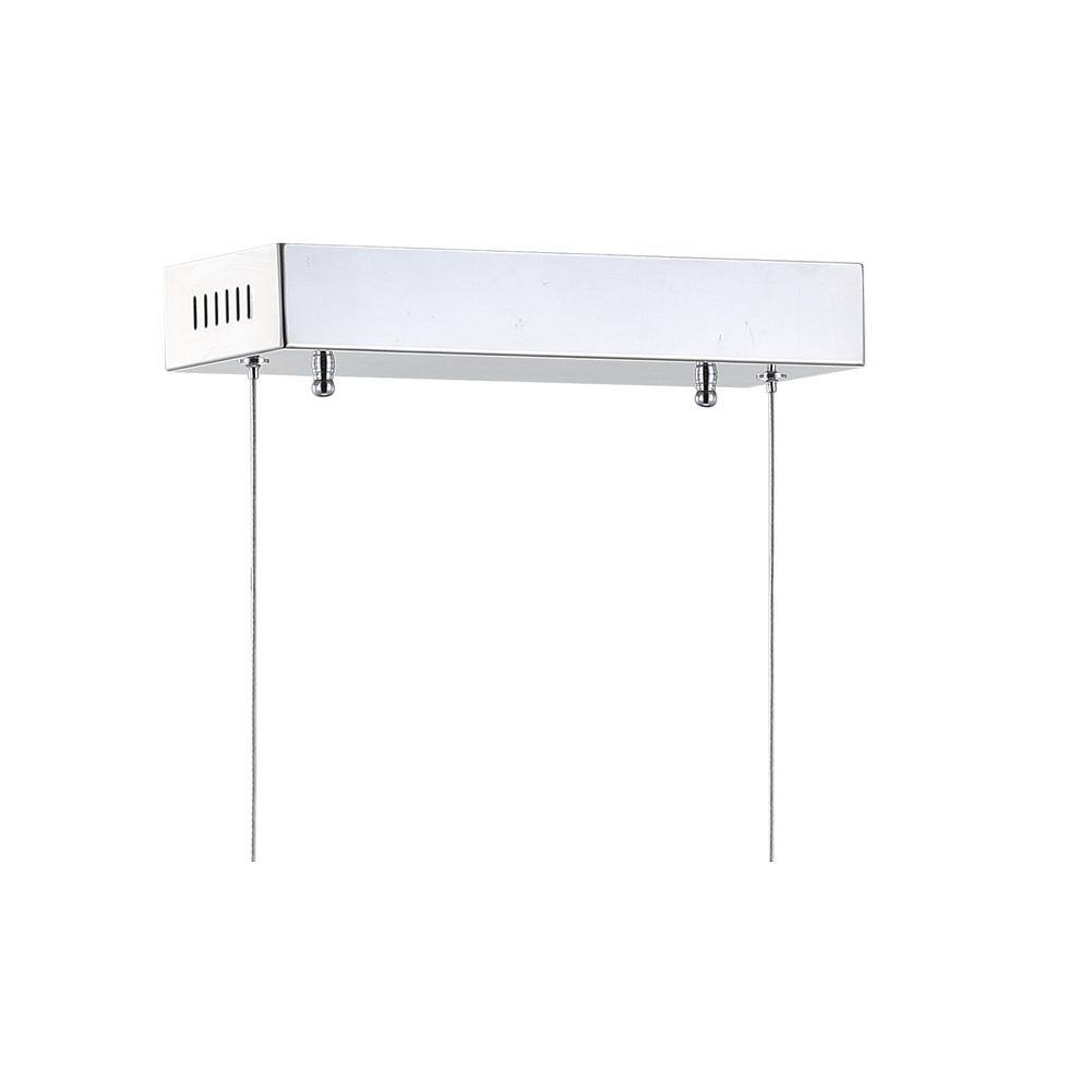 Ali 31" Chrome LED Linear Pendant Light