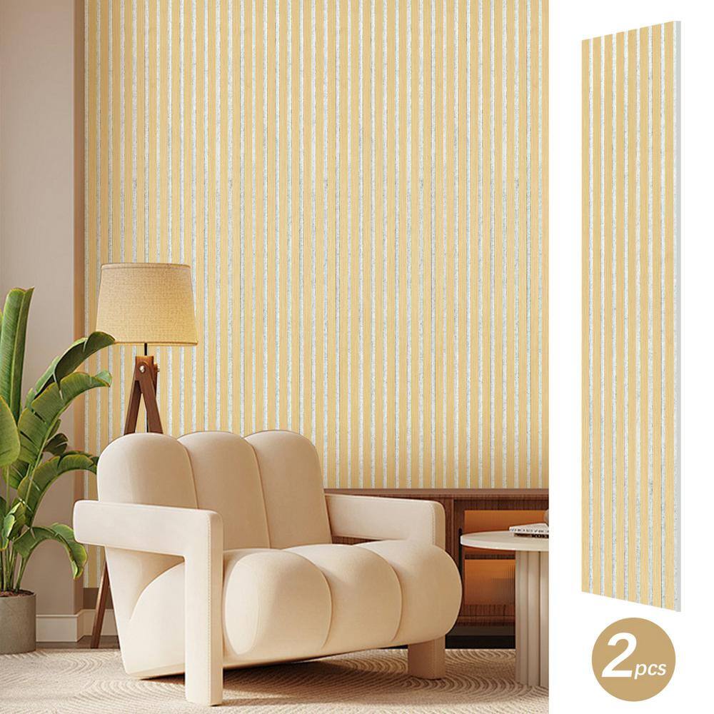0 .66 in. x 7.87 ft. x 1. 0 5 ft. Technology Wood Veneer Acoustic 3D Wall Panels MDF Panel (2 pcs) price history on PriceWatchPro