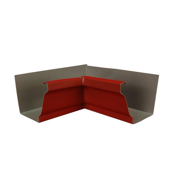 Amerimax Home Products Discontinued 6 in. Red Aluminum K Style Inside Gutter Miter