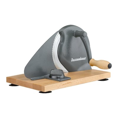 Zassenhaus Classic 6.6 in. Stainless Blade, No Tang Manual, Gray Bread Slicer