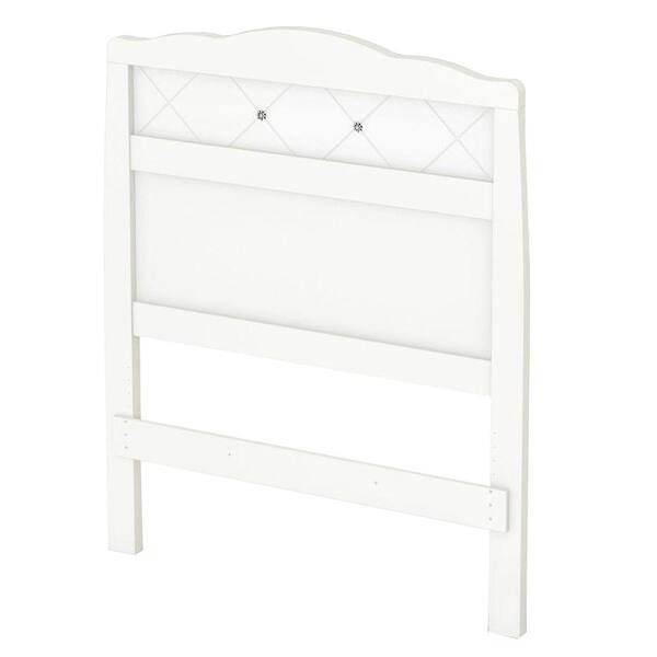 South Shore Tiara Collection Twin Headboard in Pure White-DISCONTINUED