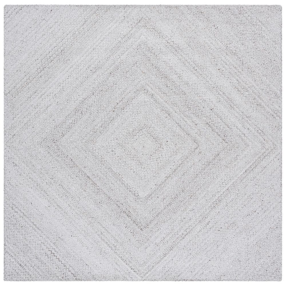 Braided 6 ft. x 6 ft. Beige Gradient Geometric Diamond Square Area Rug price history on PriceWatchPro