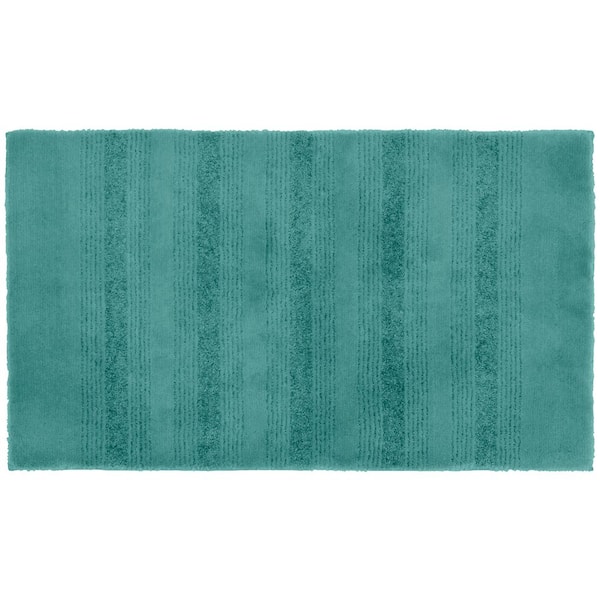 Garland Rug Essence Sea Foam 24 in. x 40 in. Washable Bathroom Accent Rug