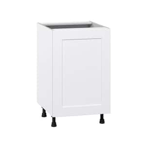Wallace Painted Warm White Shaker Assembled Base Kitchen Cabinet w/ Full Height Door (21 in. W x 34.5 in. H x 24 in. D)