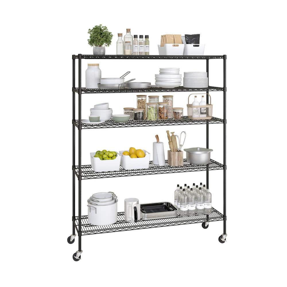 Reviews for Seville Classics UltraDurable Black 5-Tier NSF-Certified ...