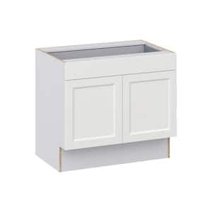 Alton Painted White Recessed Assembled 36 in. W x 32.5 in. H x 23.75 in. D Accessible ADA 1 Drawer Base Kitchen Cabinet
