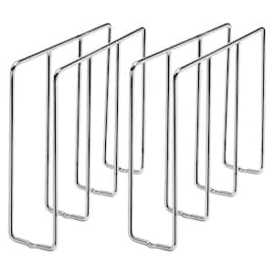 U-Shaped Tray Divider Organizer for Cabinets, Chrome (2-Pack)