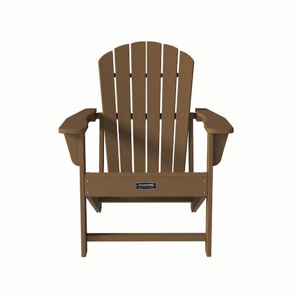 Siavonce Brown HDPE Composite Adirondack Chair