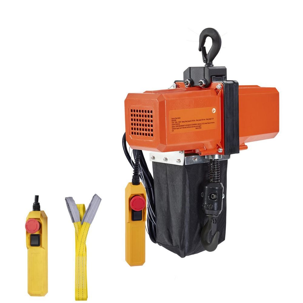 1100 lbs. Electric Chain Hoist 15 FT. Lifting Height, 120V Electric Hoist, Single Phase Overhead Crane with G100 Chain price history on PriceWatchPro