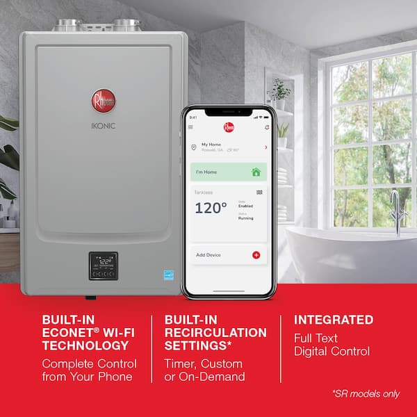 Rheem IKONIC 11.2 GPM Smart Super High Efficiency Indoor or