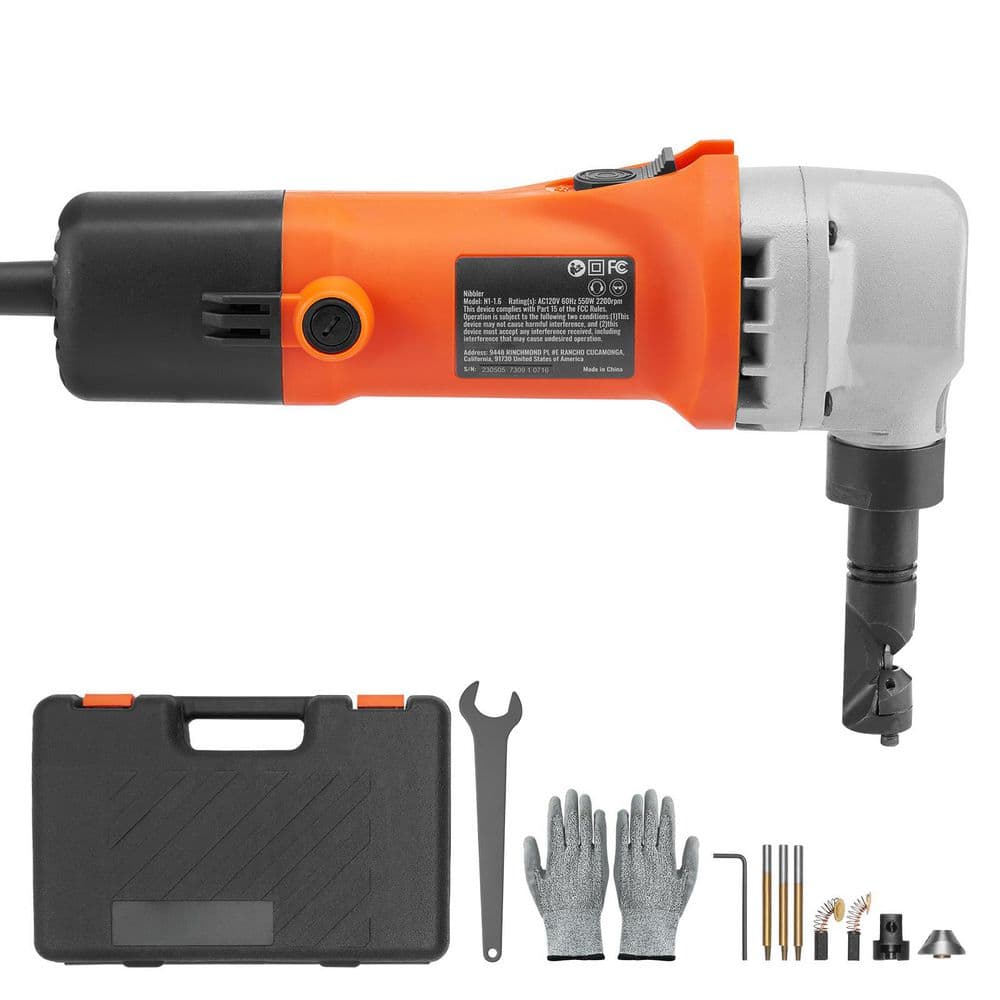 Sheet Metal Nibbler, 550 Watt Powerful 2,200 RPM High Speed, for Stainless Steel, Aluminum, Plastic, Wood Board price history on PriceWatchPro