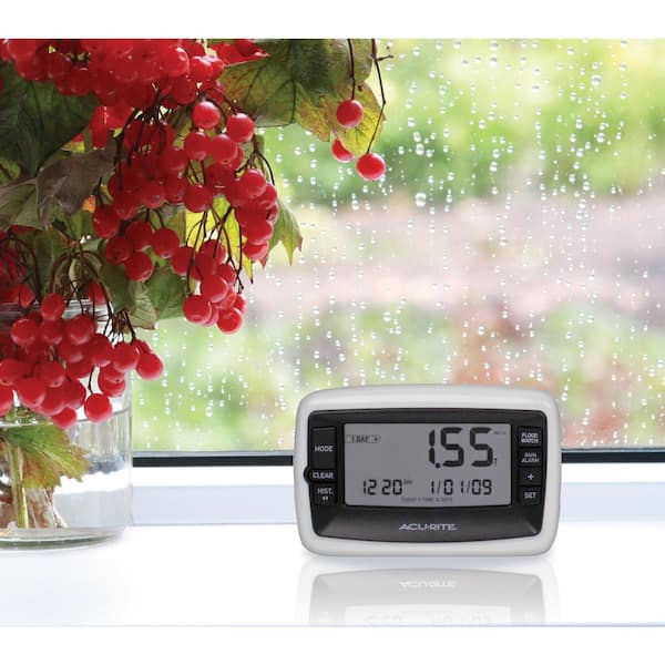 Digital Rain Gauge with Wireless Self-Emptying Rain Collector