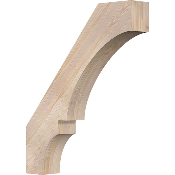Ekena Millwork 5 1/2"W x 30"D x 36"H Balboa Smooth Knee Brace, Douglas Fir
