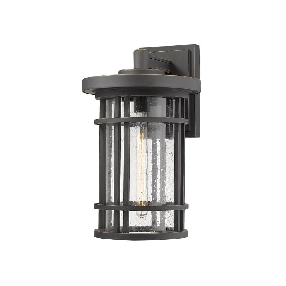 Jordan Oil Rubbed Bronze Outdoor Hardwired Lantern Wall Sconce with No ...