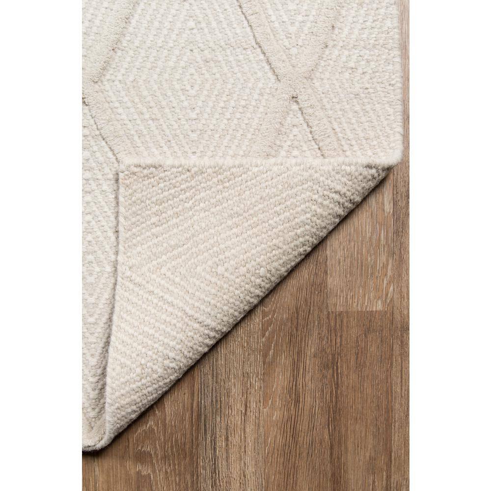 Langdon Beige Rectangular Wool Geometric Area Rug