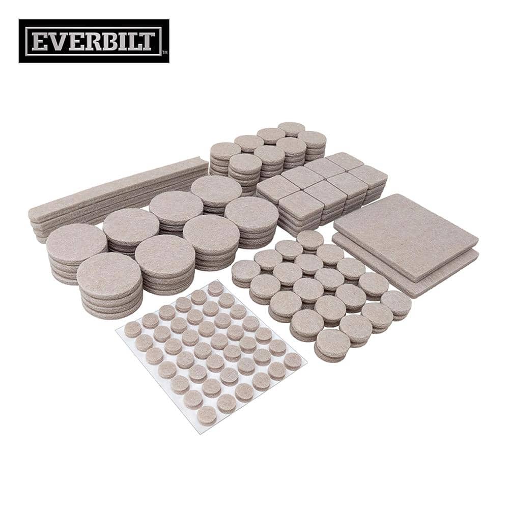 Assorted Beige Self Adhesive Round Furniture Pads for Hard Floors Value Pack 192 Piece price history on PriceWatchPro