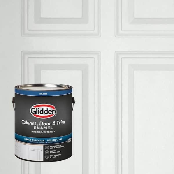 1 gal. PPG1011-1 Pacific Pearl Satin Door, Trim and Cabinet Paint
