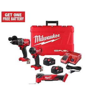M18 FUEL 18-V Lithium-Ion Brushless Cordless Hammer Drill and Impact Driver Combo Kit (2-Tool) with Multi-Tool