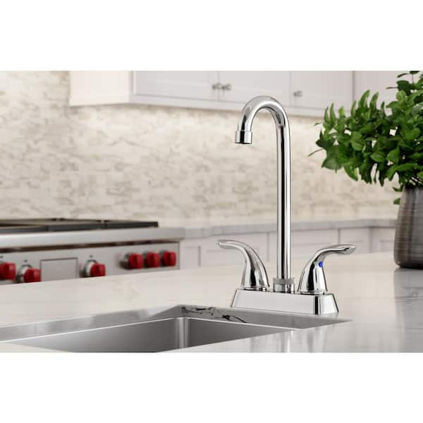 Elkay Everyday 2-Handle Bar Faucet in Chrome LK2477CR - The Home Depot