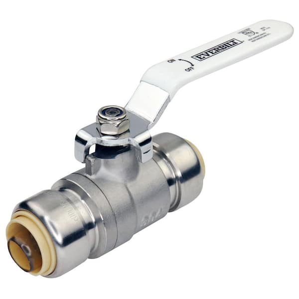 1 in. Push-To-Connect x 1 in. Push-To-Connect Stainless Steel Ball Valve