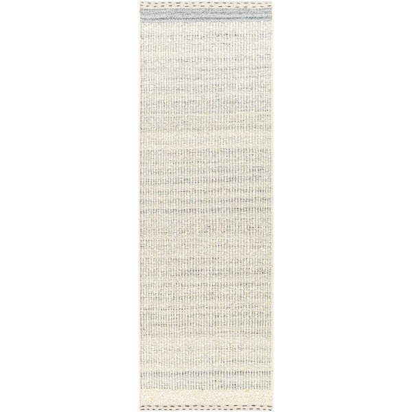 Sadie Cream Cottage Solid Color 2 ft. 6 in. x 8 ft. Area Rug