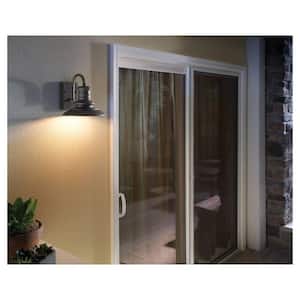 Redding Station 1-Light Tarnished Silver Outdoor 9.688 in. Wall Lantern Sconce