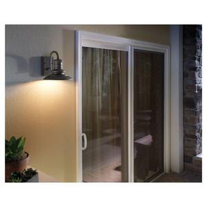 Redding Station 1-Light Tarnished Silver Outdoor 15.625 in. Wall Lantern Sconce