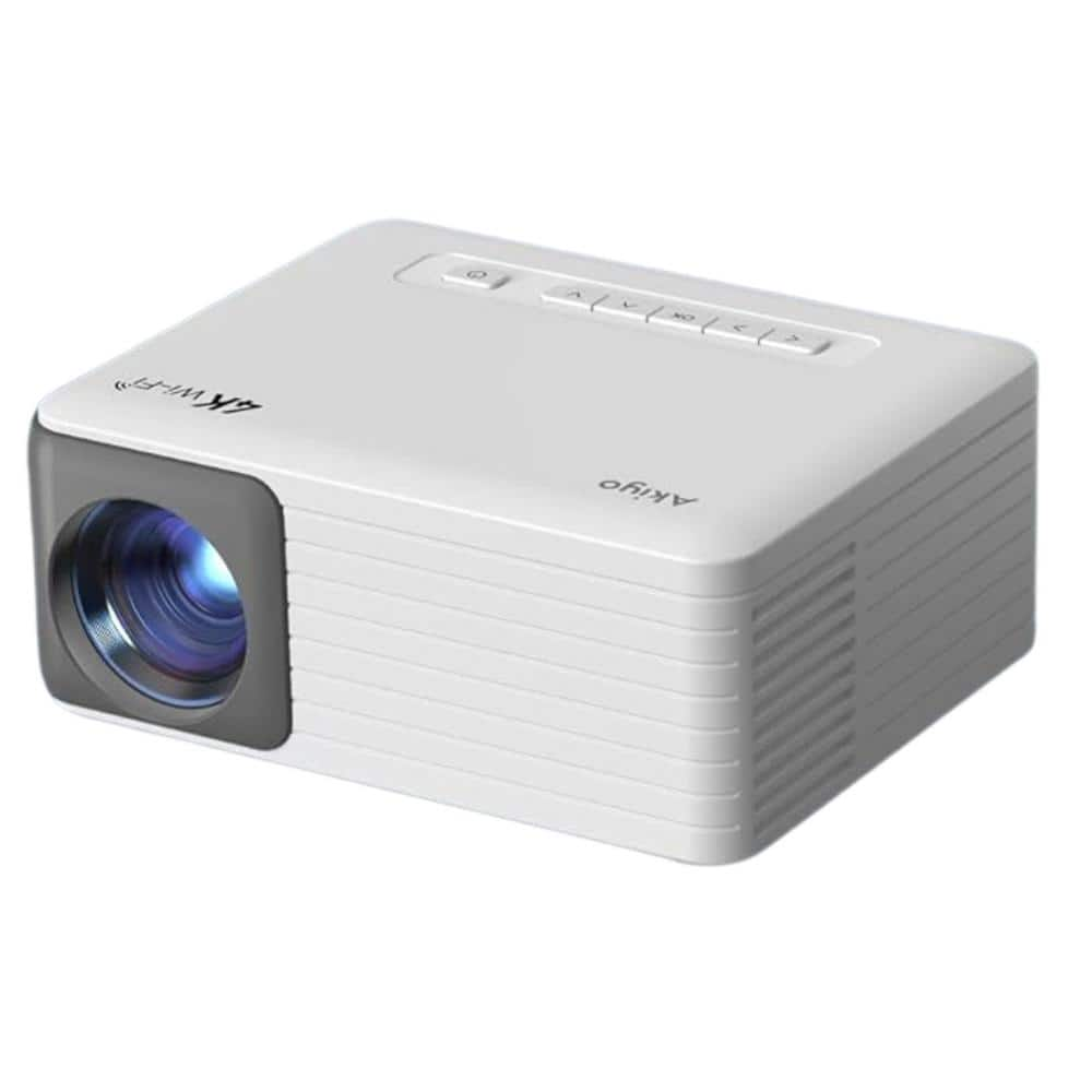 1920 x 1080P Full HD Wi-Fi Bluetooth Mini Portable Projector with 3000 Lumens, Wireless & Compatible HDMI, AV, USB, TV -  Lukyamzn, PH012LT010