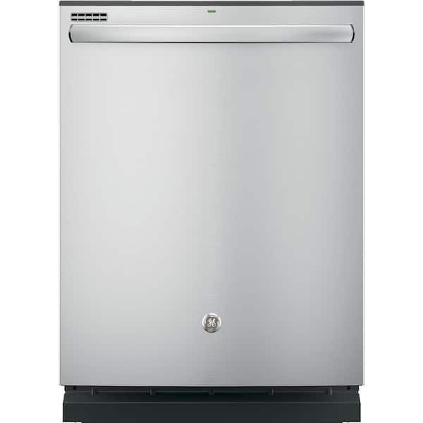 GE Top Control Dishwasher in Stainless Steel with Steam Prewash
