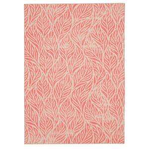 Washable Leif Ivory/Coral 5 ft. x 7 ft. Rectangle Area Rug