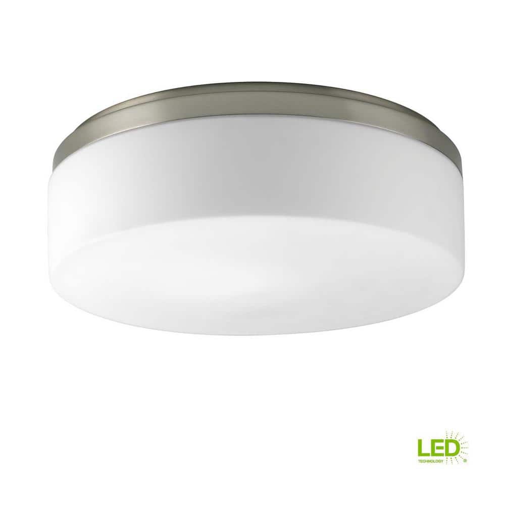 Maier 14" Brushed Nickel LED Flush Mount Light