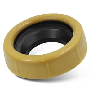 Toilet Wax Ring Gasket with Flange Universal Fit for 3" and 4" Toilet Bowl Waste Lines- Gas, Odor, Watertight Seal