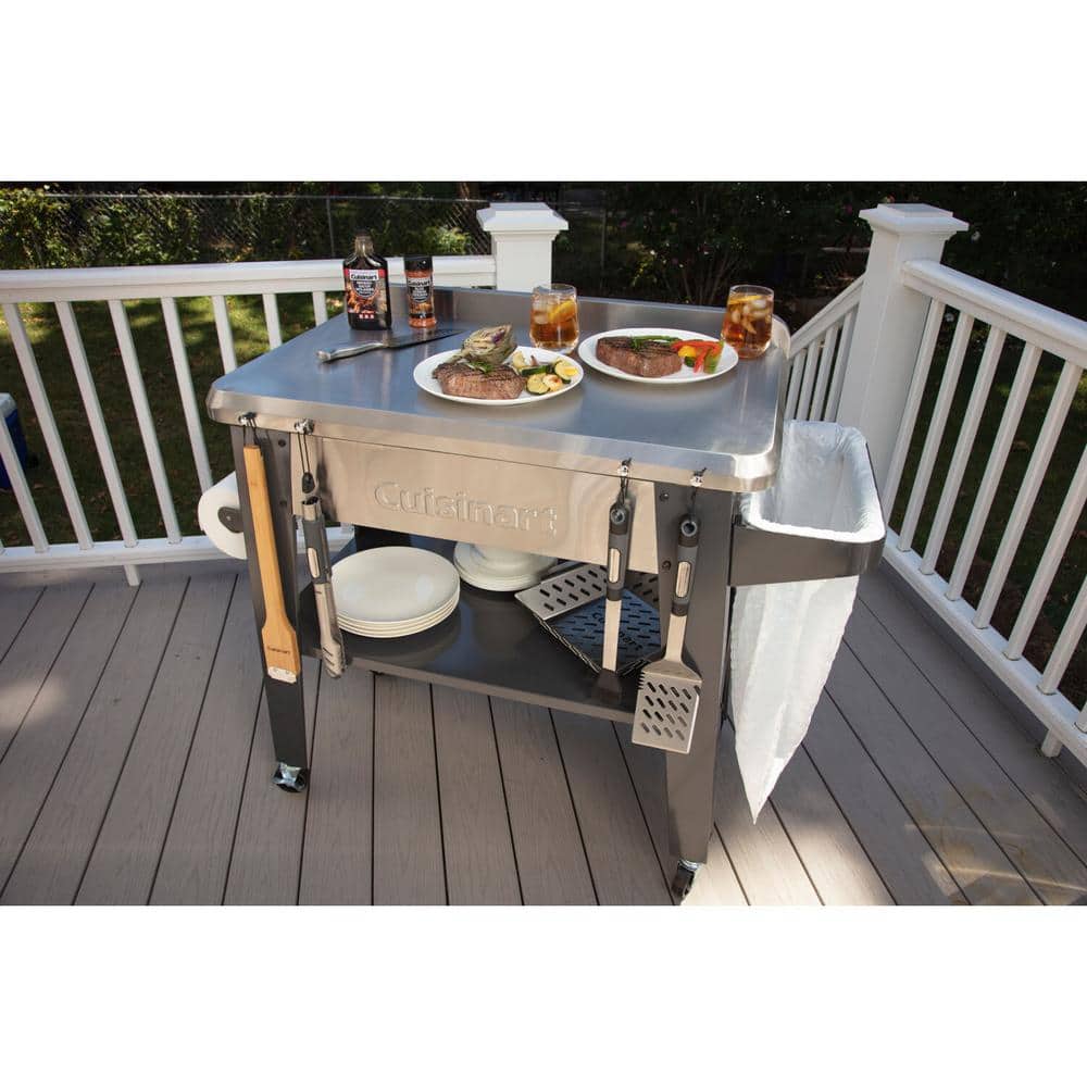 Cuisinart 45" Stainless Steel Outdoor Grill Prep Table